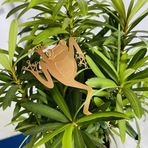 Pendentif Pot de Fleurs Animal en Métal Mignon Paresseux Grenouille Singe Jardin Ornement Suspendu Extérieur Décor de Plante