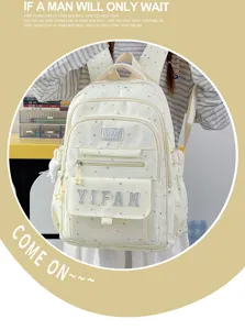 Japanischer College-Stil großer Kapazität Studentenrucksack mit Sternen und Buchstaben.