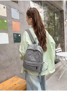 Casual plaid quilted lightweight backpack for women daily commuting and school use new