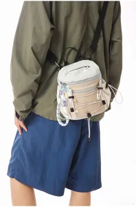 Outdoor casual color-block multi-way convertible backpack, lightweight daily commuting bag.