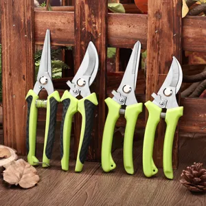 Edelstahl Garten Schere Ergonomisches Fruchtpflücken Handwerkzeug Klingenfeder Professionelle Gartenausrüstung