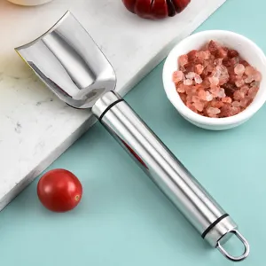 Cuchillo para tallar pepinos de acero inoxidable, herramienta de cocina profesional.