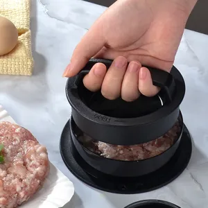 Manual burger meat press mold kitchen patty maker round food press tool for homemade burgers.