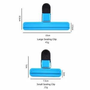 Plastic food sealing clip, large and small size fresh keeping clip for snack bags and kitchen use.