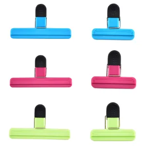 Plastic food sealing clips for snacks and bags, moisture-proof kitchen fresh keepers.
