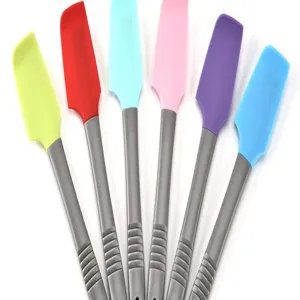 Mehrzweck gewinkelte Silikon kleiner Spatel Set für Kuchen Creme Frosting Backen und Mischen