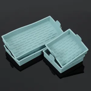 Blaues Silikon Backform Set Kueche Antihaft Kuchen Form Heissluftfryer Zubehoer neu