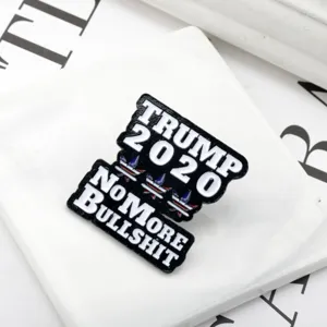 Trump 2020 eklogiko emaille karfitsa metallo anamnistikon politiko axesouar pin.