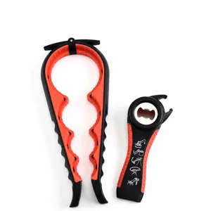 Multifunktionales 4-in-1 und 5-in-1 Flaschenöffner Set, langlebiges Küchenwerkzeug für Dosen.