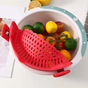 Colino da Cucina in Silicone Cestello di Scolatura per Frutta e Verdura Ottimale
