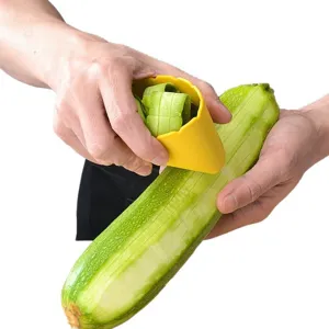 Silicone finger vegetable peeler kitchen gadget anti splash fruit peeling tool main view display