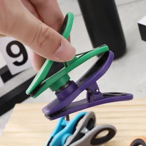 Colorful magnetic sealing clip, plastic fridge clip for food storage and photo organization.