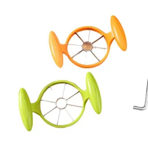 Stainless steel apple slicer fruit corer 8 blades kitchen tool with comfortable handles