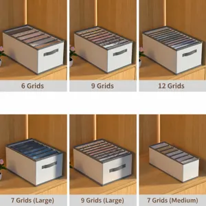 Wardrobe clothes storage box drawer type large capacity fabric organizer for pants and clothes