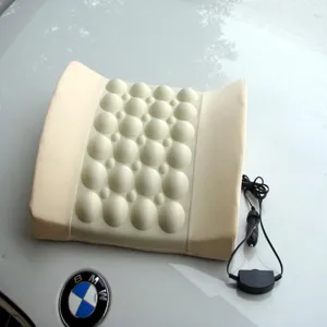 Car massage lumbar cushion electric car seat backrest pillow support high resilience sponge