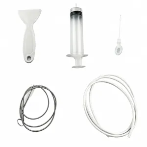 Kit de herramientas de limpieza para desagüe de refrigerador con raspador y jeringa