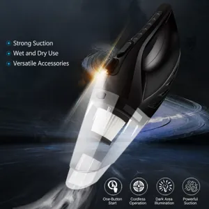 Handheld car vacuum cleaner wireless portable mini wet and dry powerful suction auto vacuum