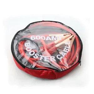 Cable de arranque de emergencia coche 600A cable de batería booster con bolsa de almacenamiento
