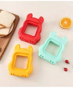 Silicone cartoon sandwich mold DIY bread toast cutter baking kitchen tool for kids breakfast