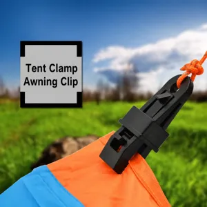 Outdoor Tentzeil Bevestigingsclip Heavy Duty Kunststof Winddichte Snapklem Voor Camping Schaduw Shelter Accessoire