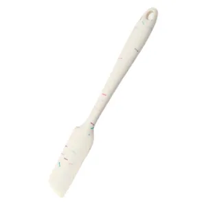 One-piece silicone spatula for baking, jam spreader and cake cream scraper kitchen tool.