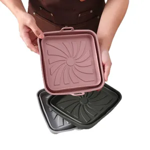 Tappetino in silicone piegatore per friggitrice ad aria quadrato teglia da cucina utile