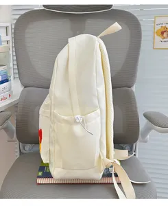 Casual nylon rugzak voor scholieren met grote capaciteit, perfect voor dagelijks gebruik.
