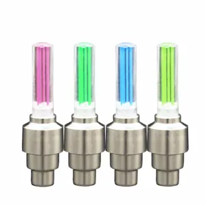 LED Vélo Valve Tige Lumière Coloré Flash Roue Pneu Lumières Capteur De Vibration Imperméable Nuit Cyclisme Lampe De Sécurité