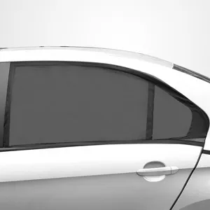 Car side window sunshade mesh anti-mosquito net universal vehicle curtain in black color