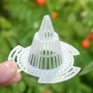 Plastic flower pot drainage mesh pad, breathable root control net cone for succulent plants.