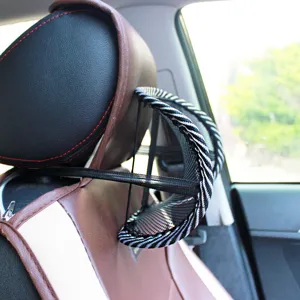 Car mesh headrest and breathable lumbar support pillow, cool cushion for auto seat interior.