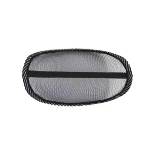 Car mesh headrest breathable black lumbar support pillow for comfortable driving
