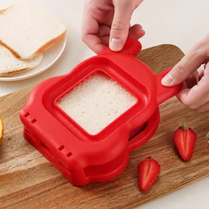 Stainless steel sandwich cutter mold DIY bread toast crust remover cute kitchen baking tool