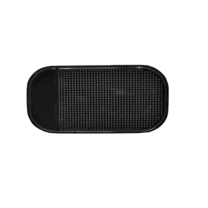 Black silicone car anti-slip mat dashboard sticky pad for phone and perfume holder 13x7cm