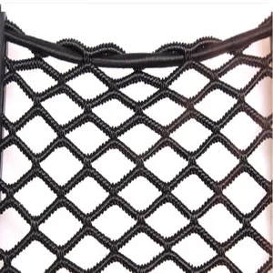 Red de almacenamiento elástica para coche bolsillo negro organizador accesorios