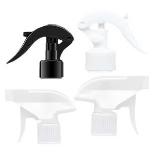 Plastic trigger sprayers replacement nozzles for bottles, black and white color options.