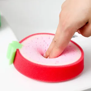 Éponge de nettoyage épaissie en forme de fruit pour vaisselle de cuisine vue principale image