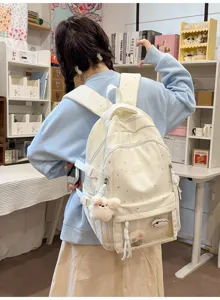 Japanischer Stil Stern transparenter Schulrucksack für Schüler mit großer Kapazität.