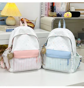 Japans schattig ster streep studenten rugzak grote capaciteit schooltas voor tienermeisjes