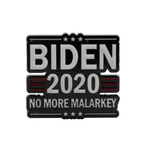 Κονκάρδα πέτου εμαγιέ καμπάνιας Biden 2020, μεταλλικό πολιτικό αναμνηστικό αξεσουάρ για ρούχα.