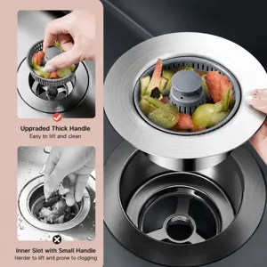 Panier de filtre d'évier de cuisine avec poignée épaisse pour un drainage anti-obstruction.