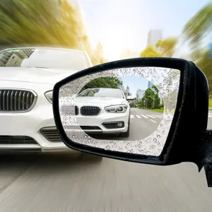 Car rearview mirror anti-rain film waterproof nano sticker for truck bus universal clear view.