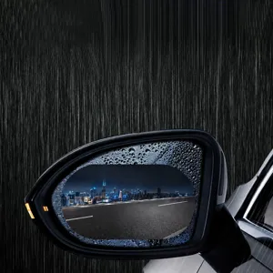 Car rearview mirror rainproof film waterproof sticker nano glass clear universal.