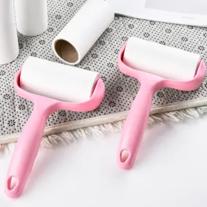 Lint Roller For Pet Hair Removal With Plastic Handle And Refill Rolls Clothes Dust Cleaner Home Cleaning Tool