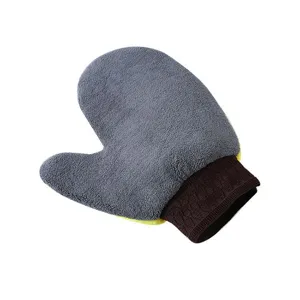 Bear paw car wash mitt micro fiber cleaning glove soft scratch free auto detailing tool main