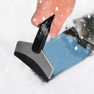Auto roestvrij staal sneeuwschep ijskrabber voorruit ontdooien gereedschap voor winter buiten