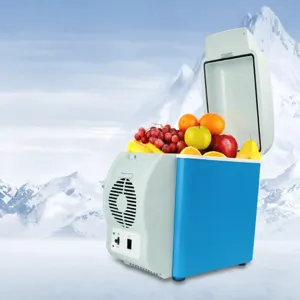 7.5L Portable Car Refrigerator Mini Fridge Cooler Warmer Dual Use for Auto and Home Use