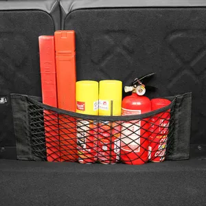 Red de almacenamiento para maletero de coche organizador de doble capa para equipaje