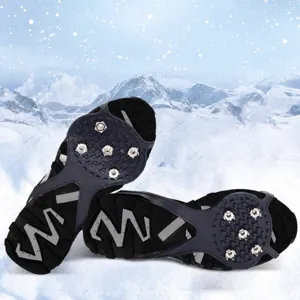 Winter Rutschfeste Eisspikes Schneesteigeisen Für Schuhe Stiefel Stahl Gummi Outdoor Wandern Klettern Traktionsspikes