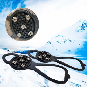 Rutschfeste Eis-Spikes Schneegriffe Steigeisen mit Metallstiften für den Winter.